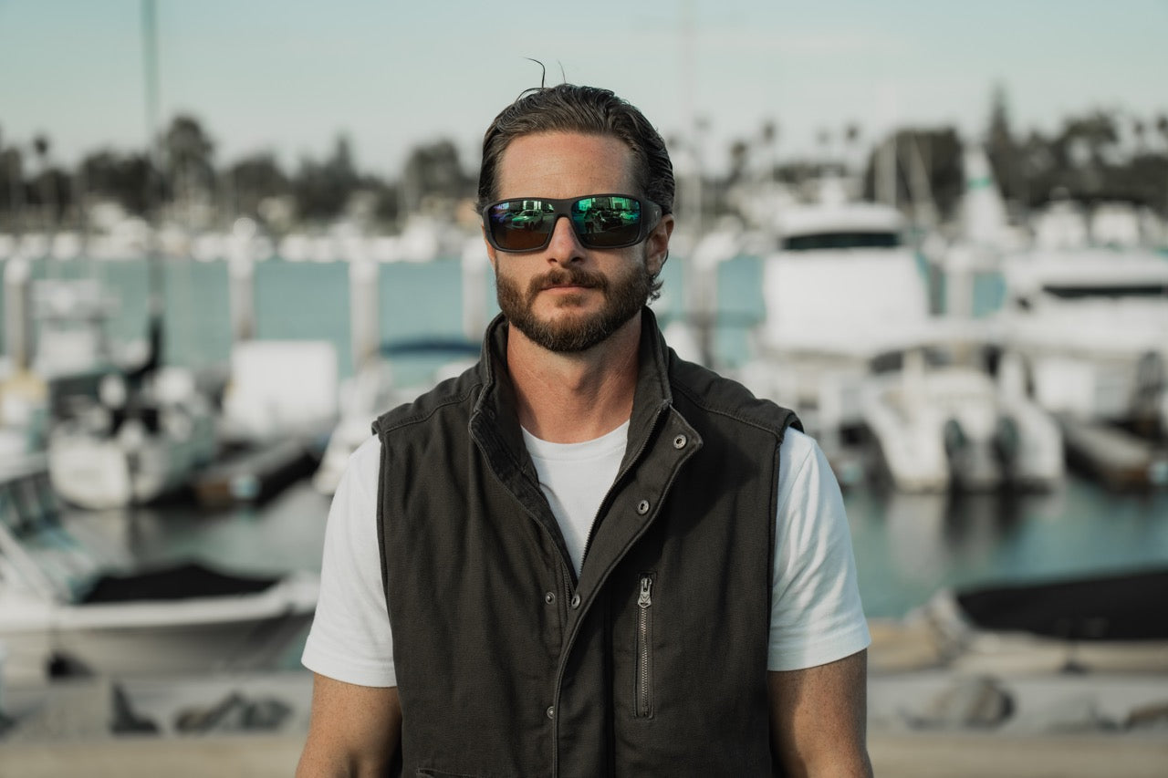 Kingfish Brown w. Green Mirror