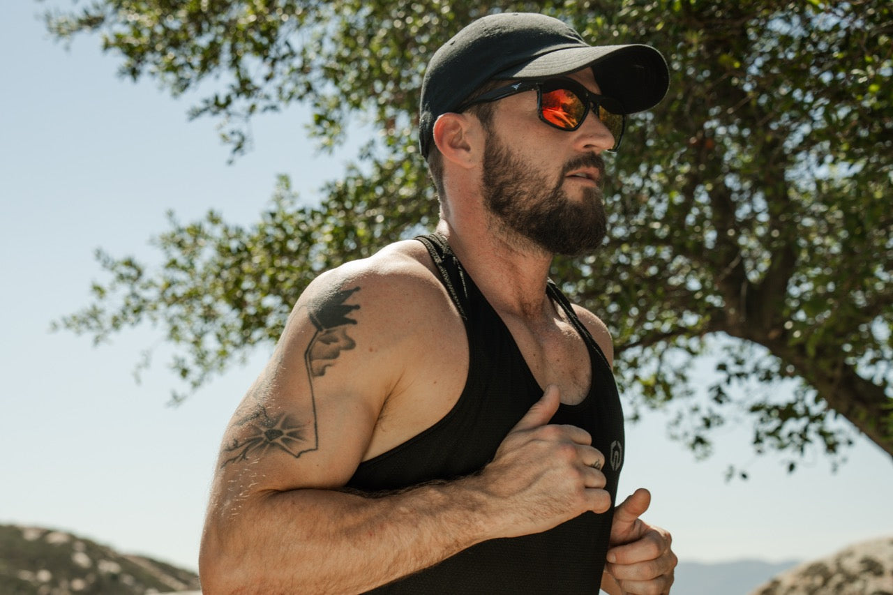 Blue Chip Brown w. Red Mirror